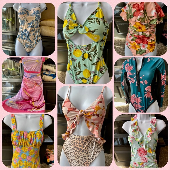 8 swimsuits - Misc Brands, All size S - Picture 1 of 11